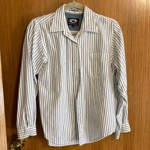 Western Roper Blue and White Women’s Button Down Shirt